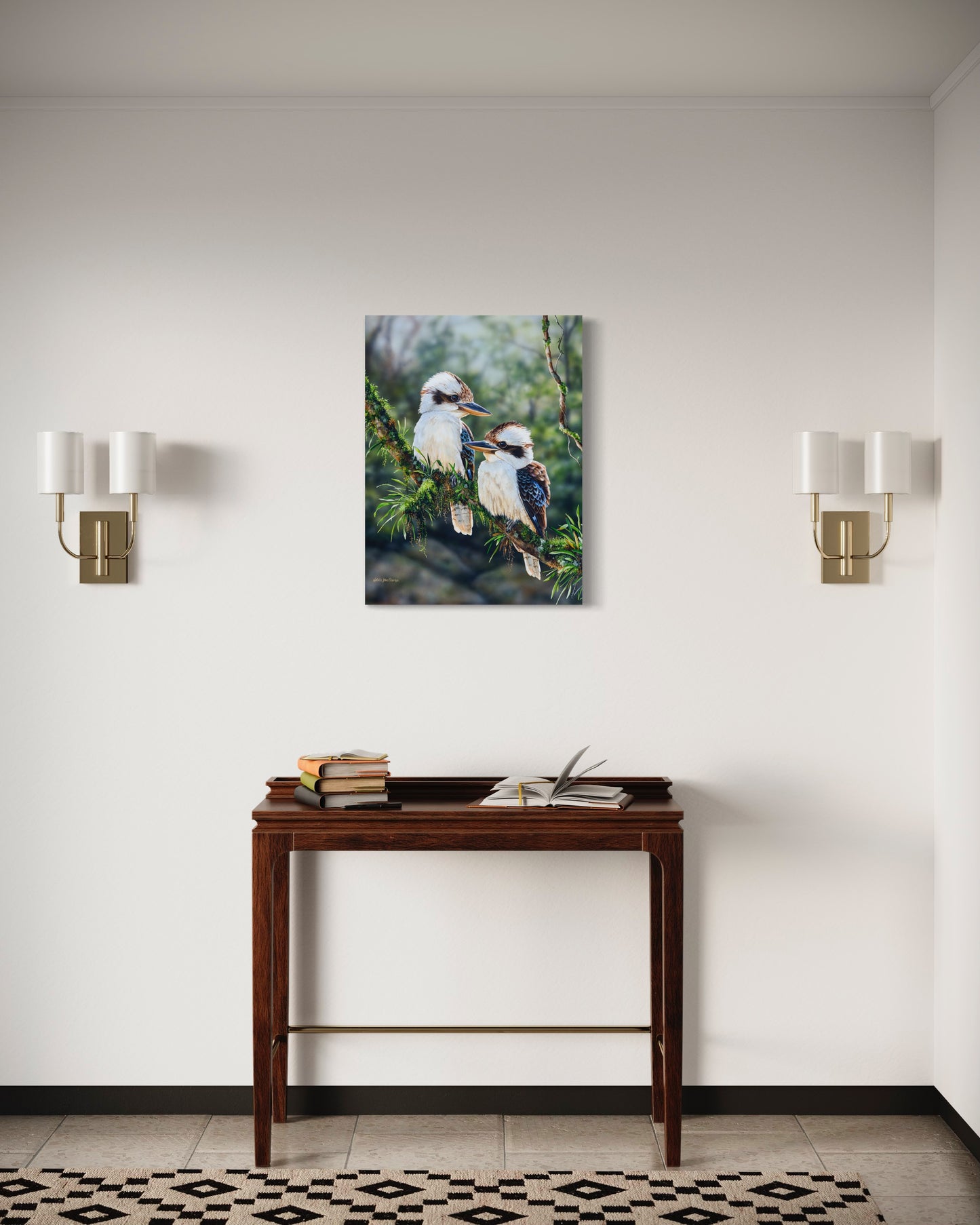 Laughing Kookaburras - Titled "Rainforest Glow"