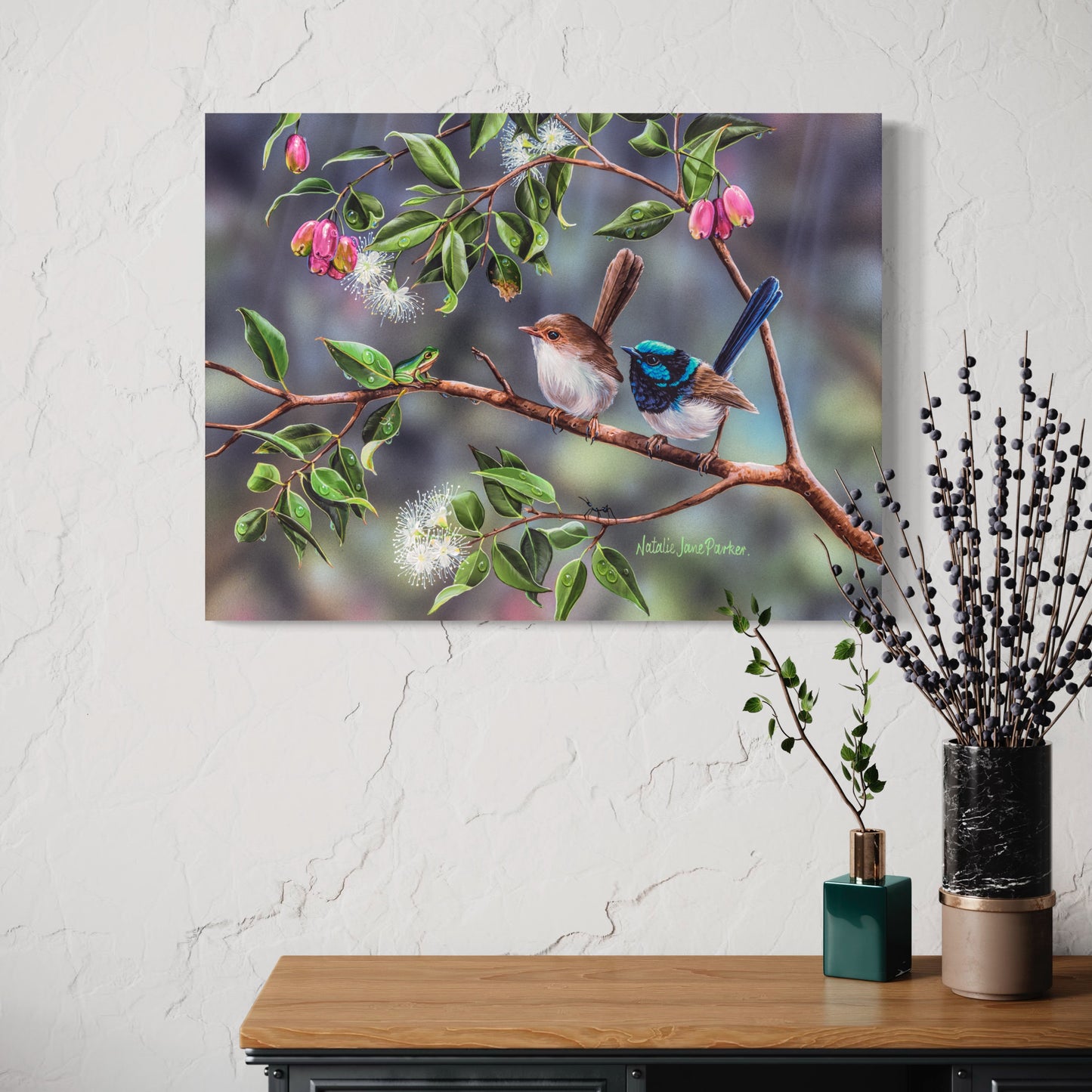 Superb Fairy-wrens - Titled "Pleasant Company"